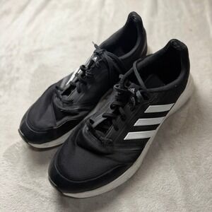 Adidas Duramo 9.5 Mens Running Shoes Black White Mesh Cloudfoam Sneakers
